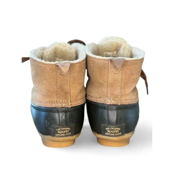 Sporto Quack Women's Duck Boots Ankle Rubber Leather 8M - Picture 2 of 11